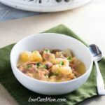 Low carb crock pot ham cauliflower potato