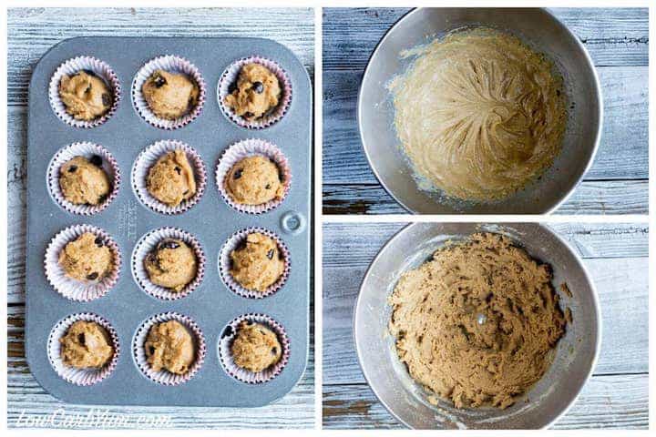 Mini Peanut Butter Chocolate Chip Muffins - Gluten Free | Low Carb Yum