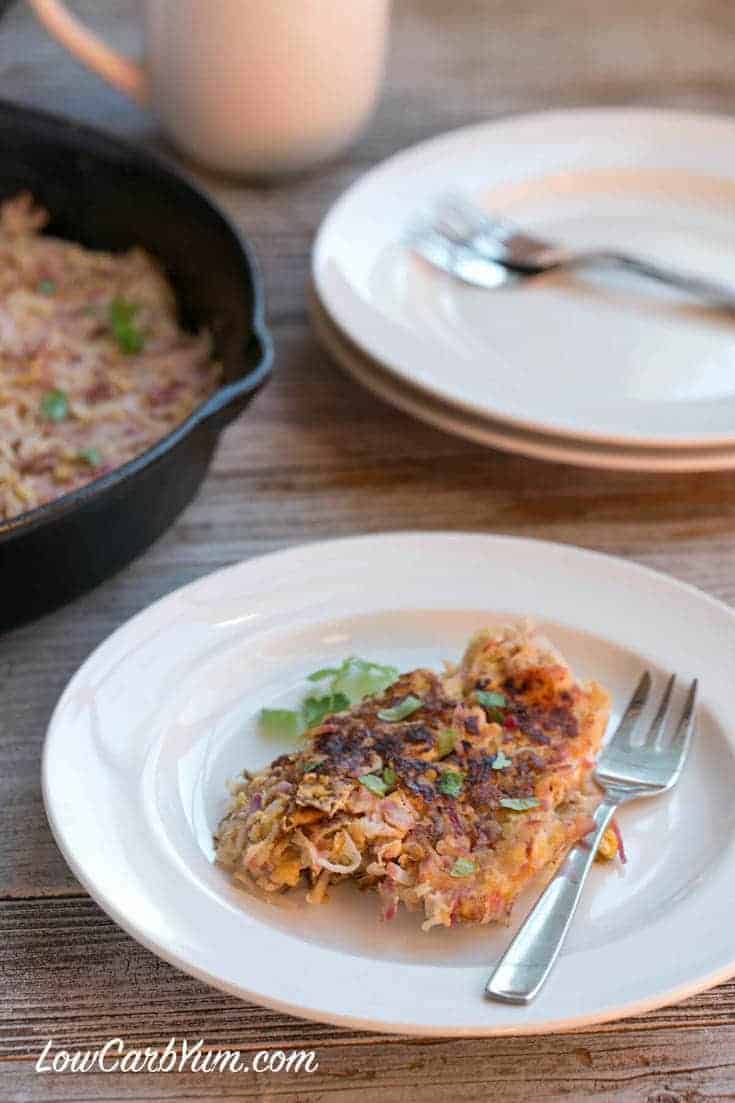 Low carb radish hash browns