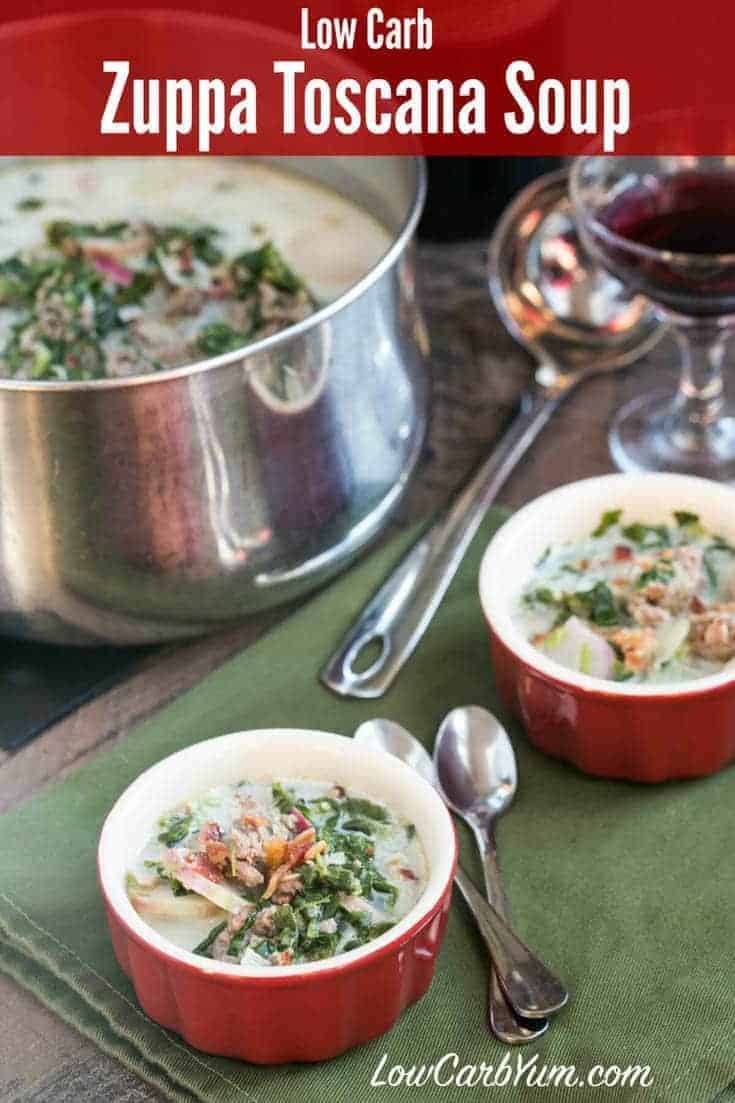 Zuppa Toscana Soup Recipe - Low Carb Gluten Free - Low Carb Yum