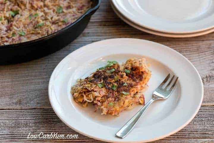 Low carb hash browns using radishes