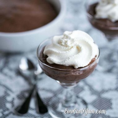 Creamy milk chocolate pudding
