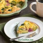 Crustless Zucchini Radish Quiche Paleo