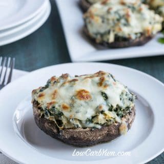 Spinach Artichoke Stuffed Portobello
