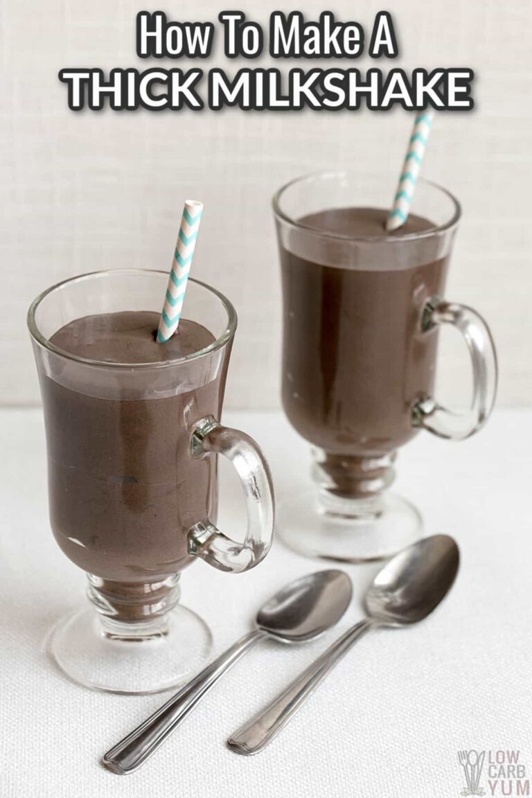 How To Make A Thick Milkshake (Like A Frosty) Low Carb Yum