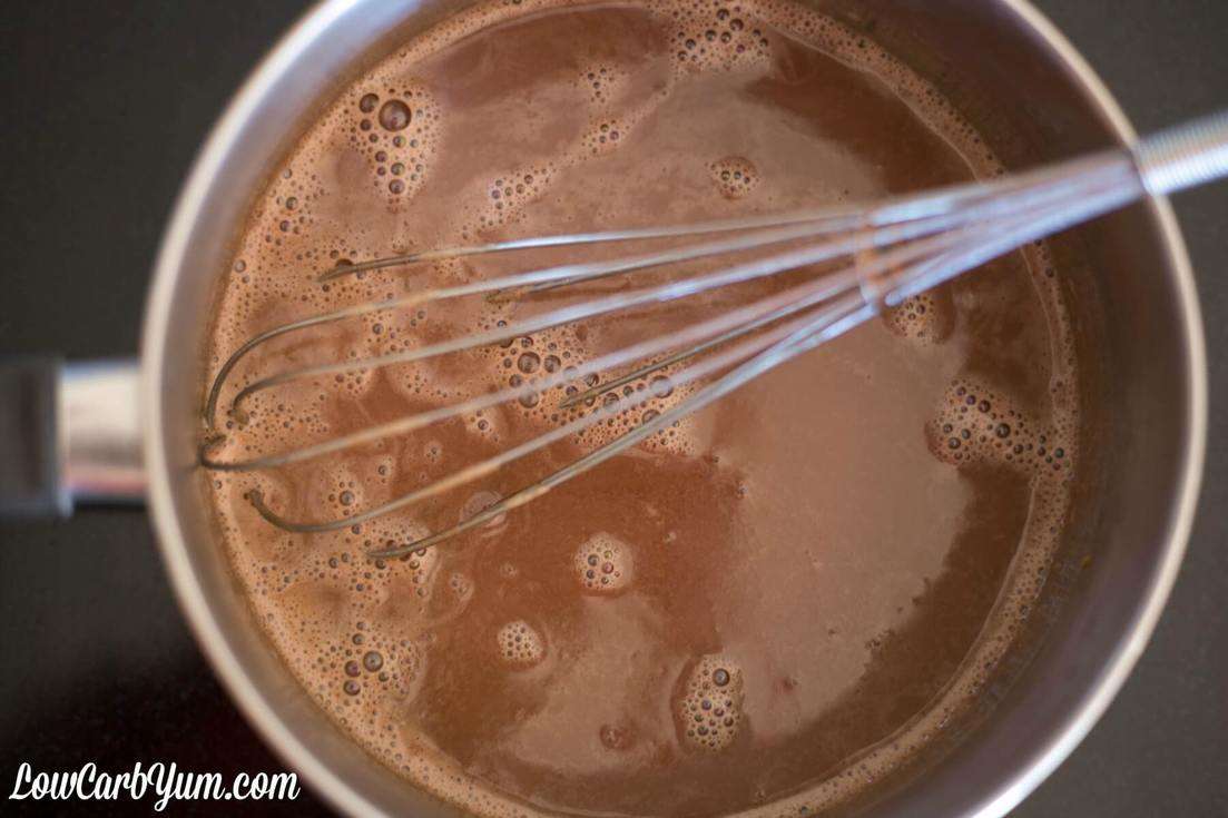 cooking the mixture