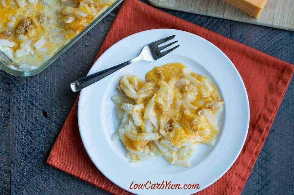 Shirataki Noodle Macaroni and Cheese - Low Carb Yum