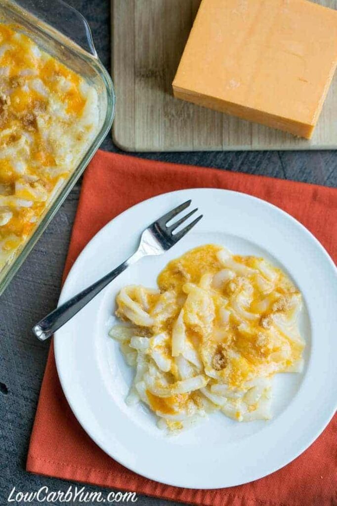 Shirataki Noodle Macaroni and Cheese Low Carb Yum