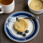 Gluten free blueberry mug cake