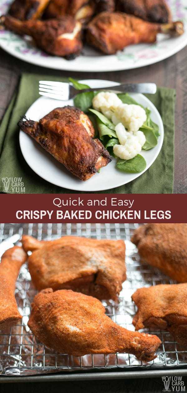 Crispy Baked Chicken Drumsticks and Thighs (Legs) | Low Carb Yum