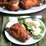 Low carb gluten free crispy oven baked chicken legs