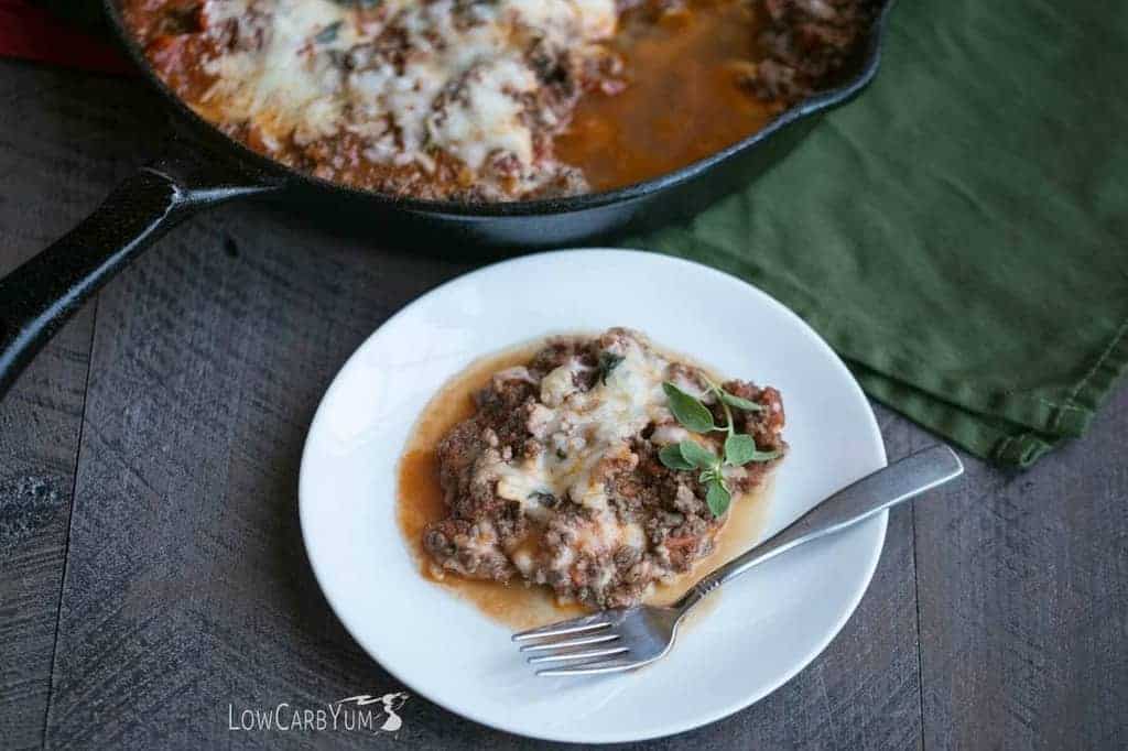 Low carb keto skillet lasagna Ketogenic Cooking