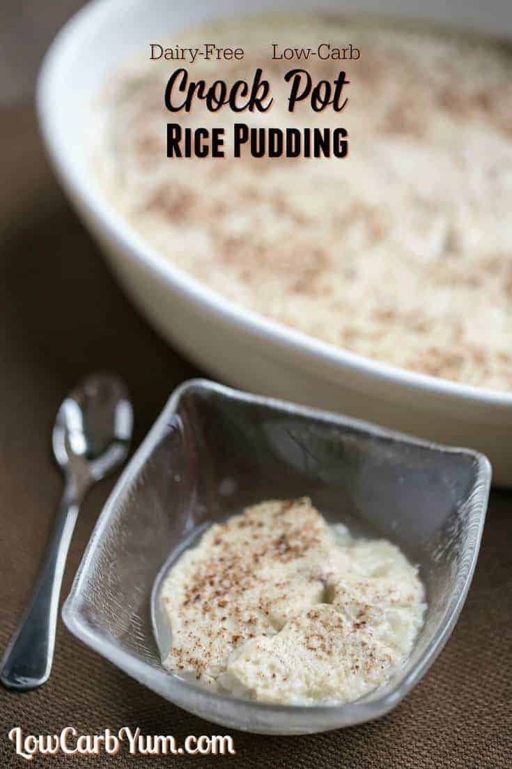 low-carb crock pot rice pudding