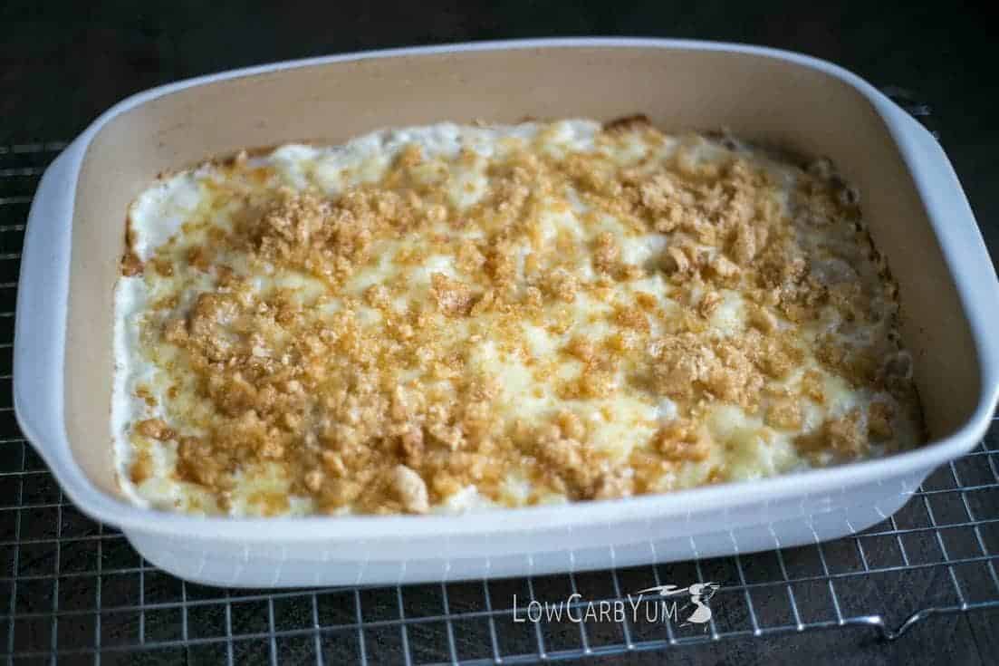 Low carb shiratake tuna noodle casserole