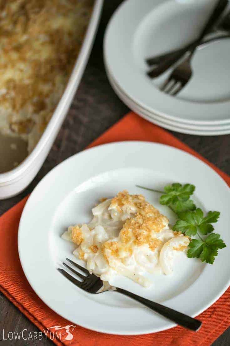 keto shiratake tuna noodle casserole dinner.