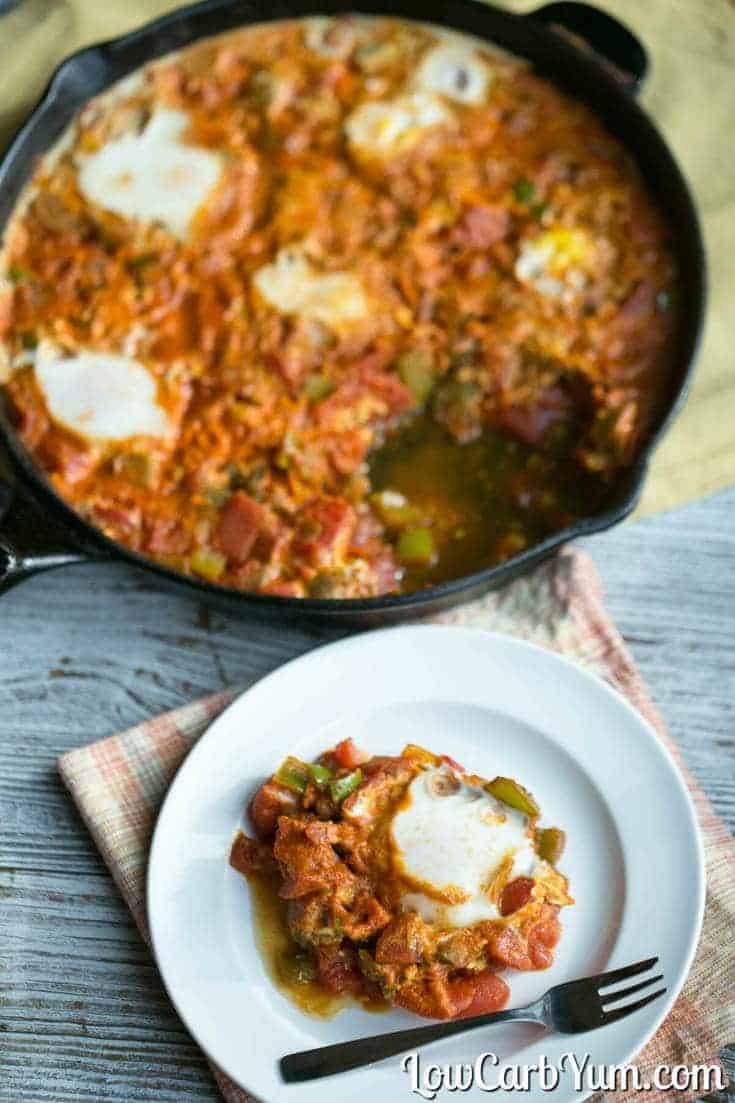 Paleo gluten free shakshuka from Yiddish Kitchen