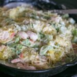 Broccoli Shrimp Spaghetti Squash Alfredo