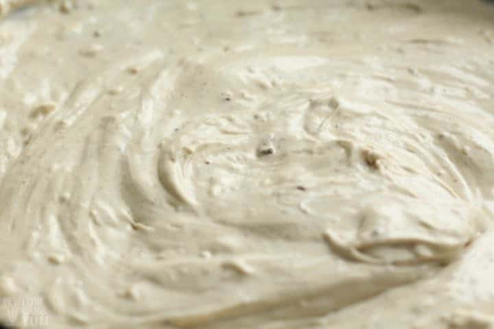 Creamy alfredo sauce