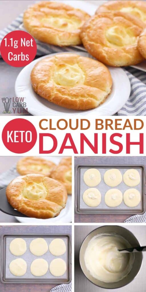 low carb keto cloud bread danish recipe