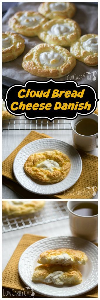 Cloud Bread Cheese Danish - Egg Fast | Low Carb Yum