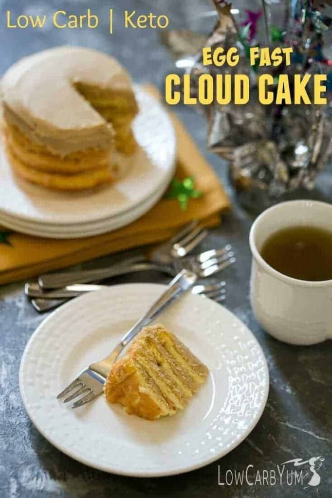 Low carb egg fast cloud cake