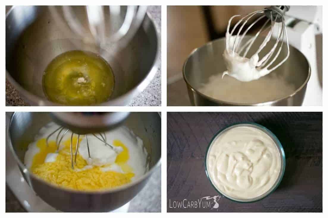 Low carb keto egg fast lemon pudding custard | LowCarbYum.com