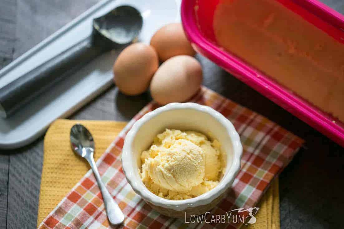 Keto frozen best sale custard no churn