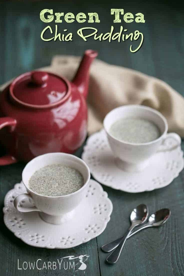 matcha green tea chia pudding
