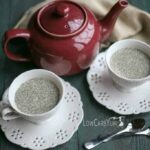 Low carb green tea chia pudding recipe | LowCarbYum.com