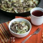 Bacon Burger Cabbage Stir Fry Skillet Dish