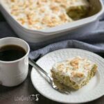 Low carb yellow squash coconut cake with cream cheese frosting
