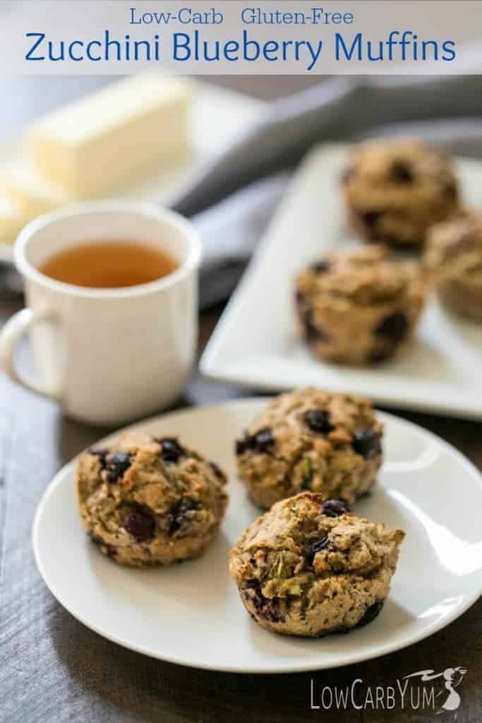 Zucchini Blueberry Muffins Recipe Gluten Free Low Carb Yum