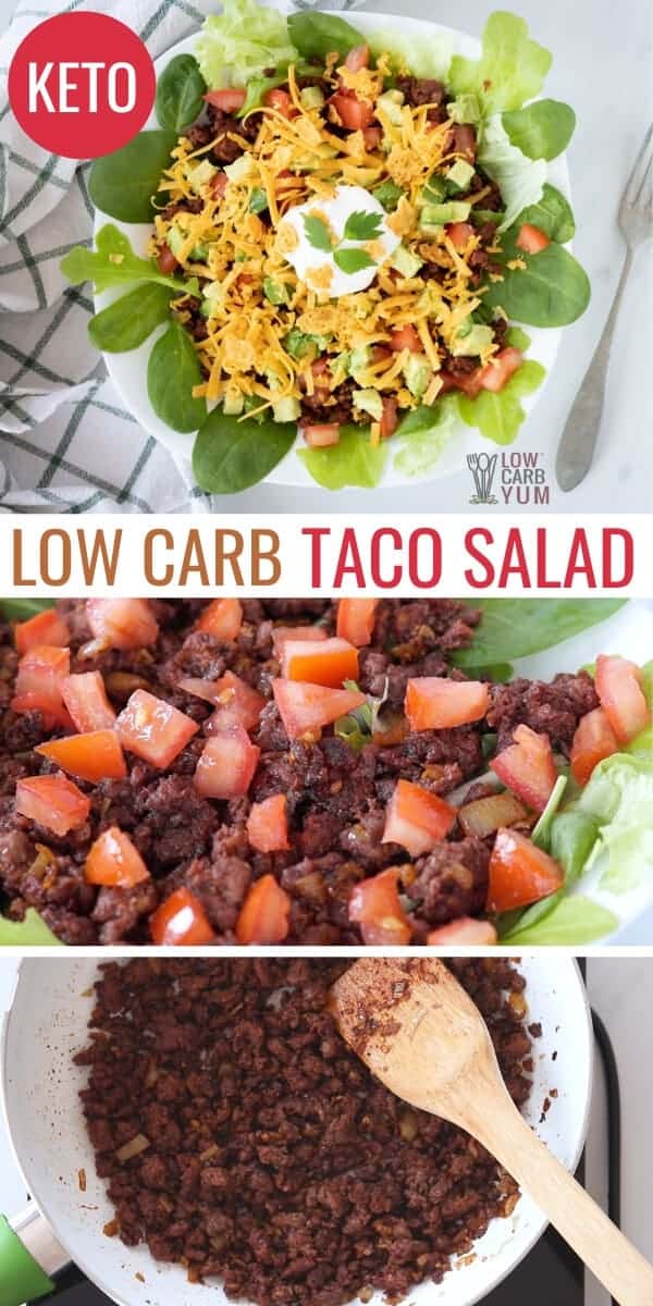 Keto Taco Salad Recipe Low Carb Atkins Low Carb Yum