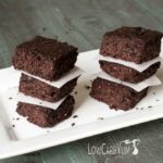 Low carb gluten free chocolate avocado brownies