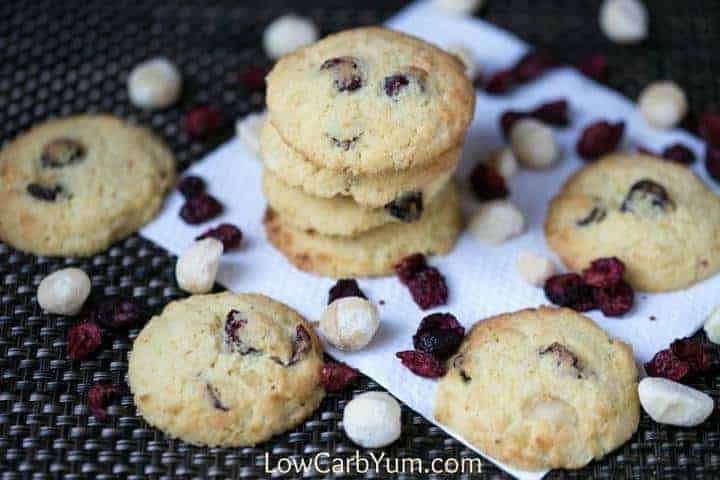 cookies with macadamia nuts and dried cranberries