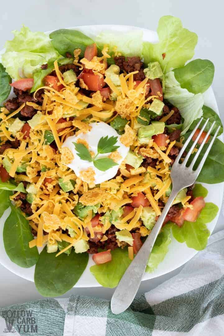 low carb taco salad