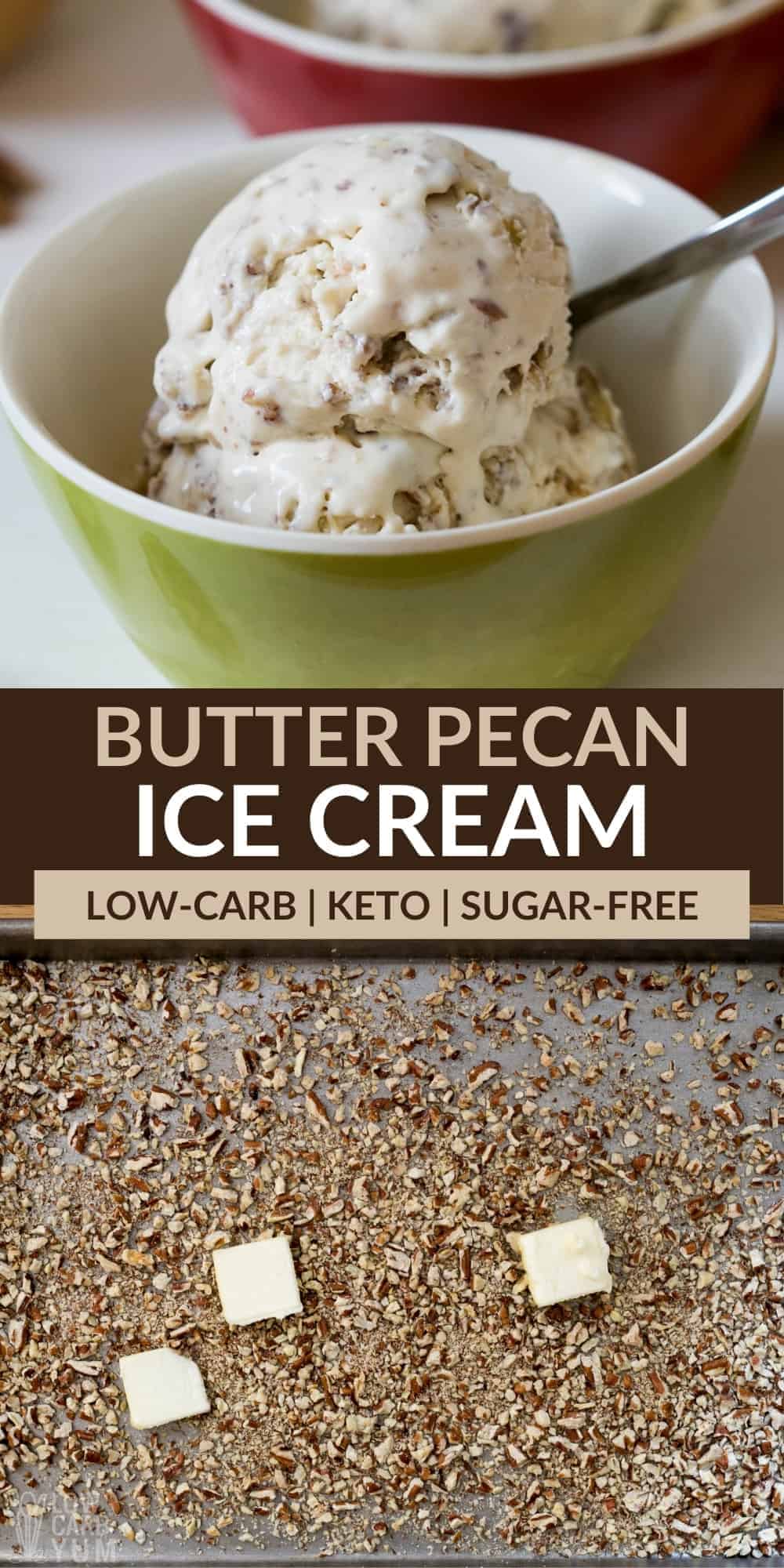 butter pecan ice cream pinterest image