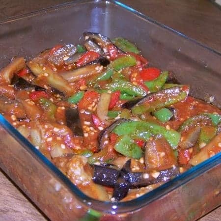 Low carb aubergine recept