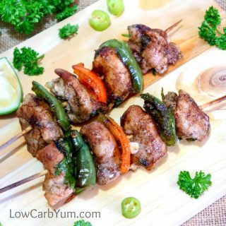 Chicken Fajita Kebabs Skewers for BBQ