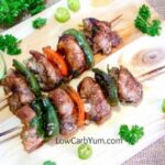 Low carb chicken fajita kebabs recipe