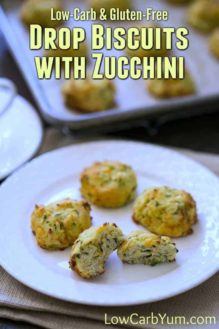 low carb zucchini drop biscuits