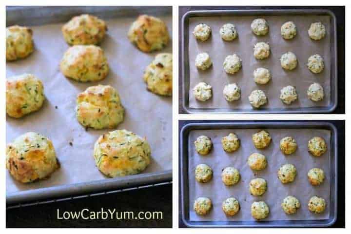 biscuits on lined sheet pan