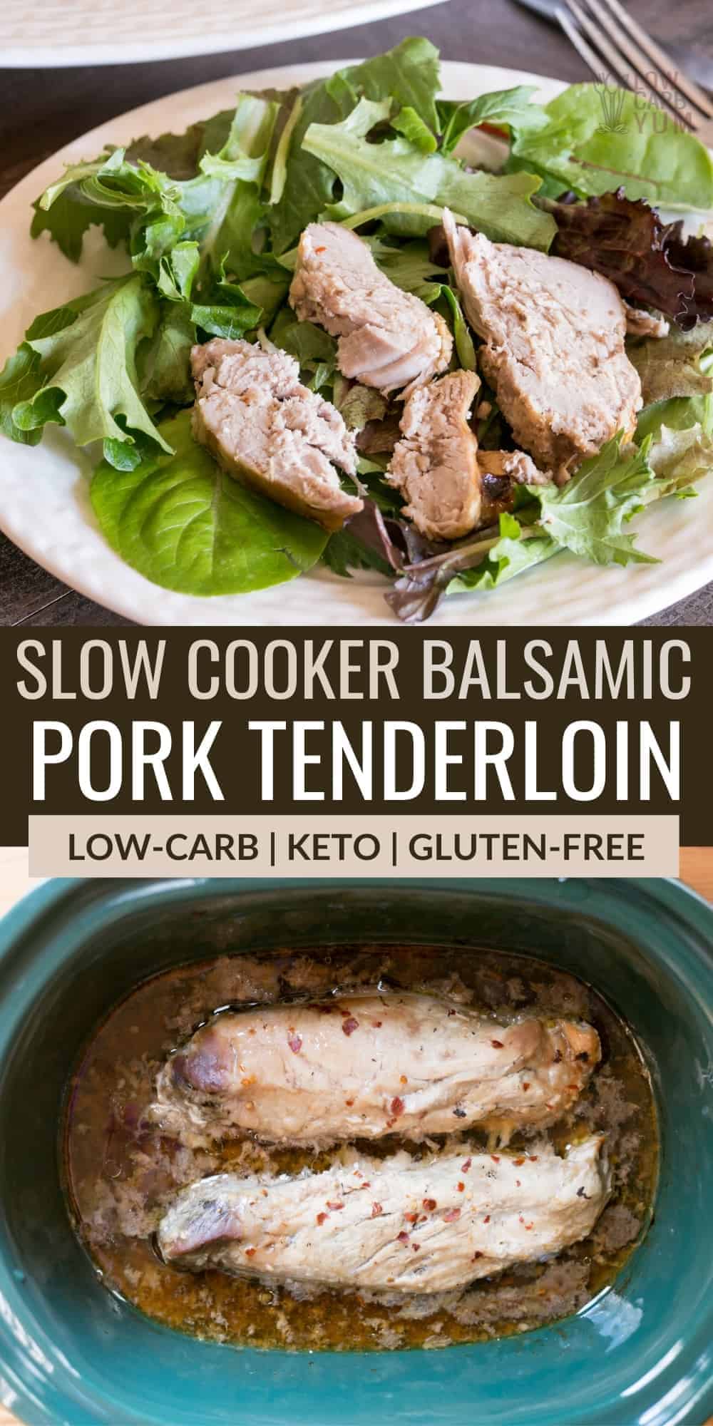 slow cooker balsamic pork tenderloin pinterest image