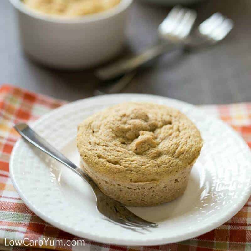 Coconut flour paleo pumpkin mug cake