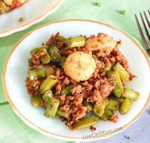 Ground Beef And Green Beans 5 Ingredients Low Carb Yum