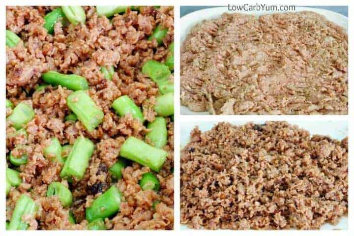 cooking ground beef and green beans recipe