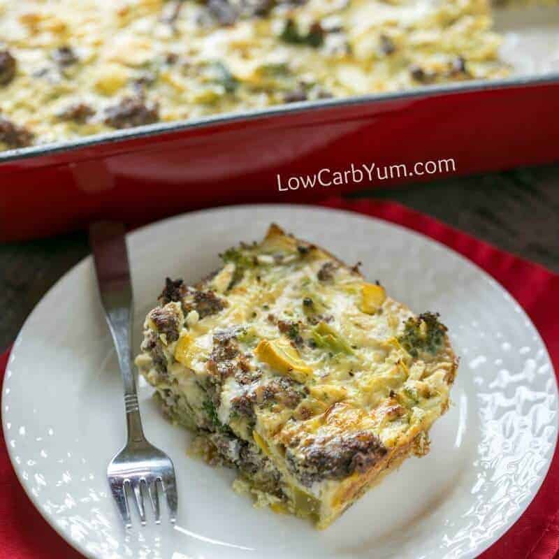 Easy Paleo Breakfast Casserole with Sausage | Low Carb Yum