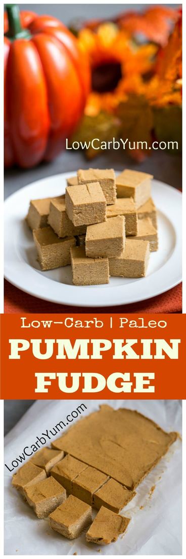 An easy pumpkin fudge recipe that's sugar free and paleo diet friendly. There's no need to feel guilty indulging in this yummy low carb treat!