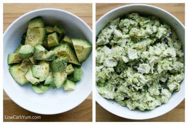 Low carb paleo cranberry walnut chicken salad