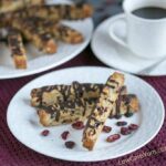 Gluten free cranberry almond biscotti cookies